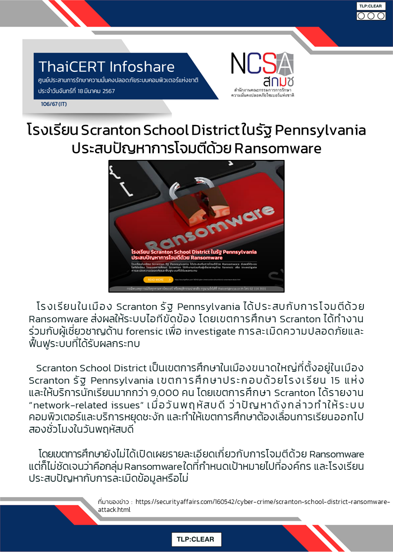โรงเรียน Scranton School District ในรัฐ Pennsylvania ประสบปัญหาการ.png