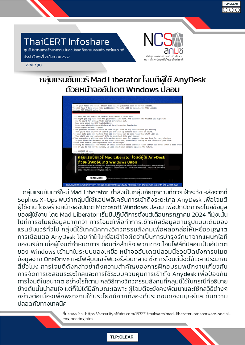 กลุ่มแรนซัมแวร์ Mad Liberator โจมตีผู้ใช้ AnyDesk ด้วยห.png