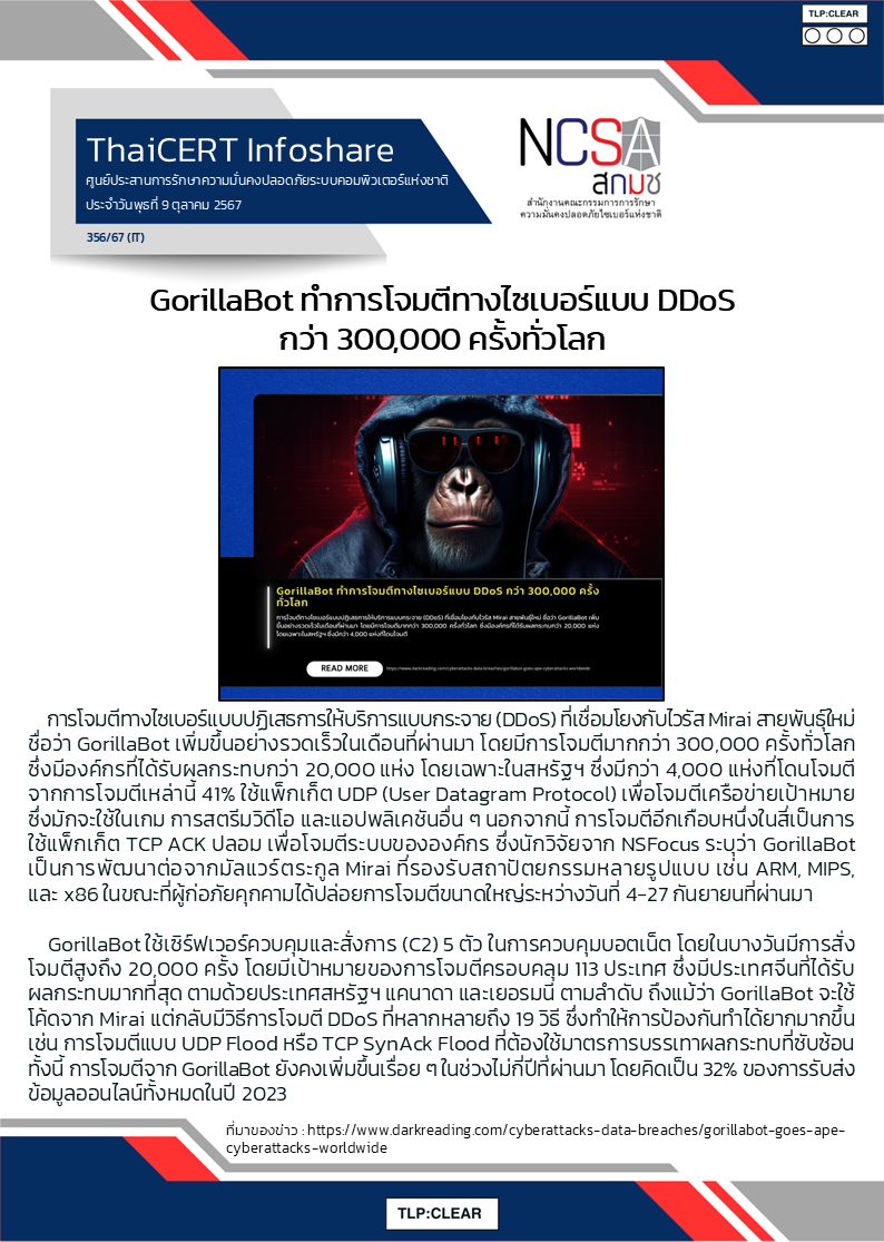 GorillaBot ทำการโจมตีทางไซเบอร์แบบ DDoS กว่า 300,000 ครั้.png