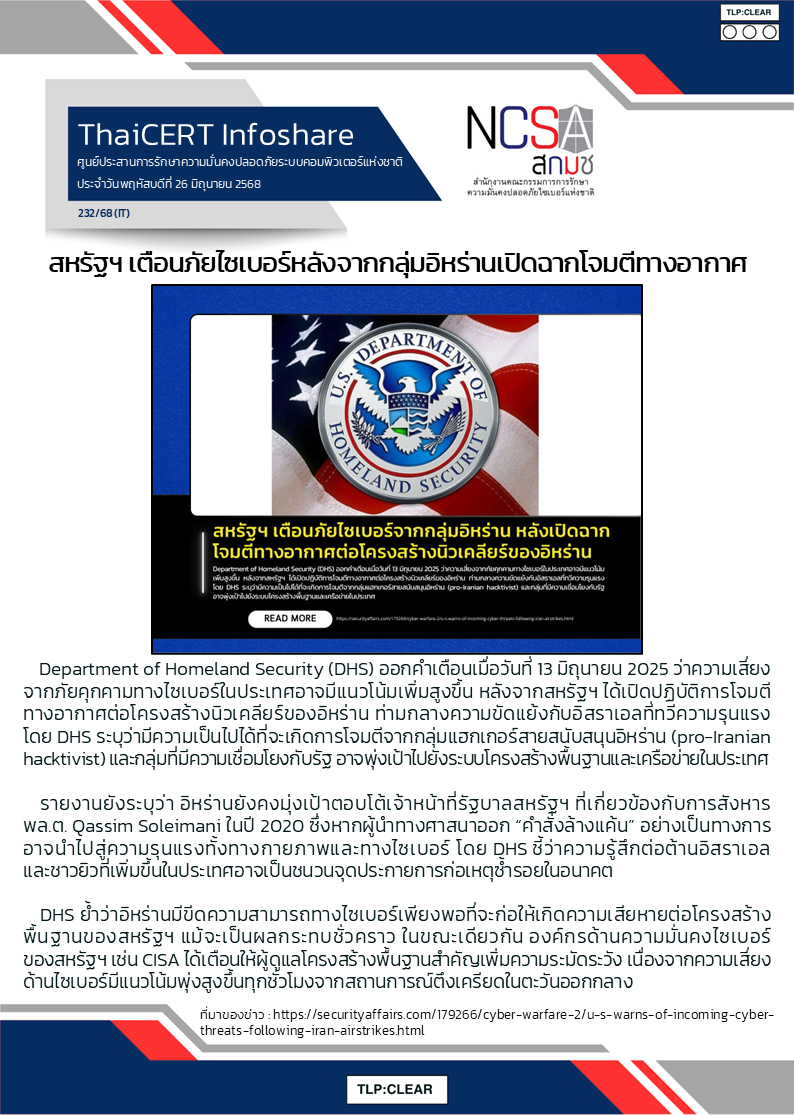สหรัฐฯ เตือนภัยไซเบอร์หลังจากกลุ่มอิหร่า.png