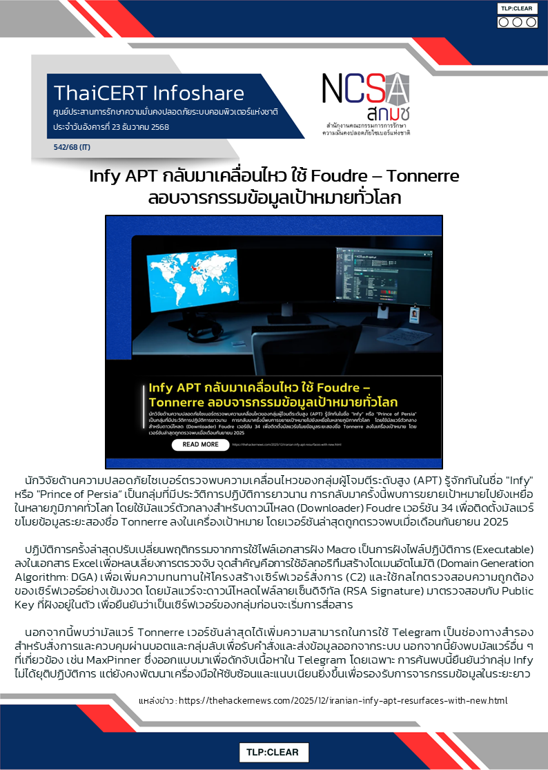 Infy APT กลับมาเคลื่อนไหว ใช้ Foudre – Tonnerre ลอบจารกรรม.png