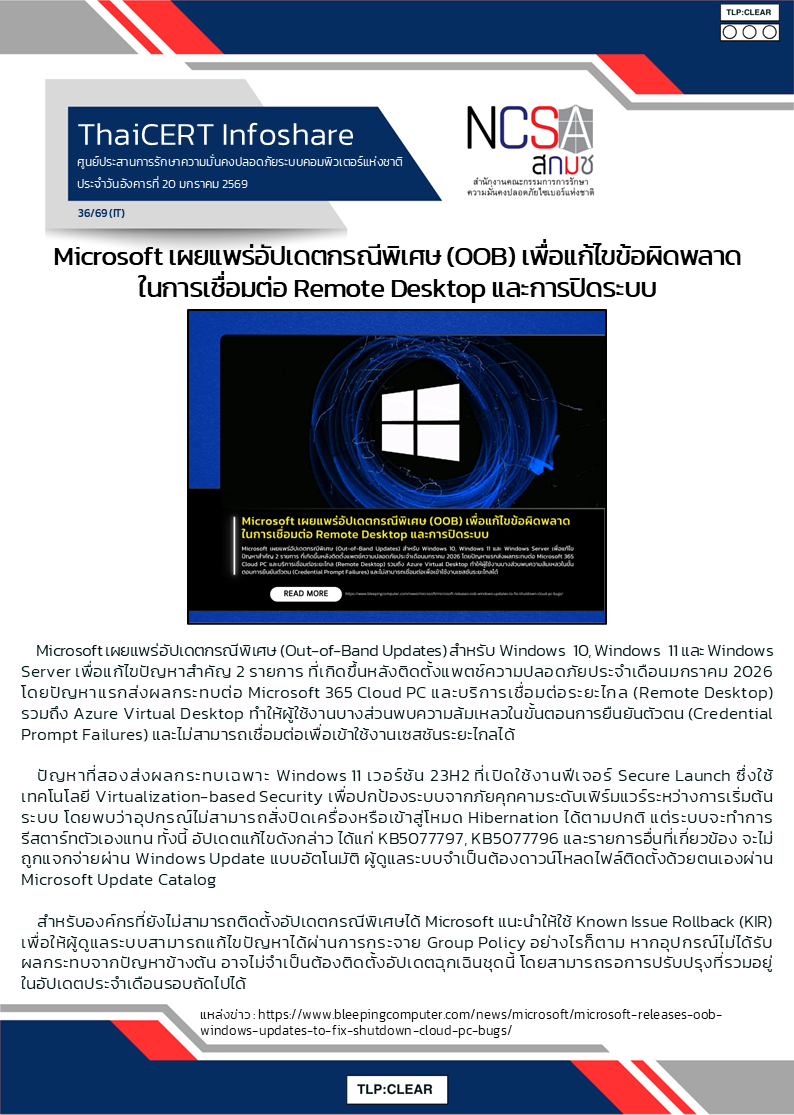 Microsoft เผยแพร่อัปเดตกรณีพิเศษ (OOB) เพื่อแก้ไขข้.png