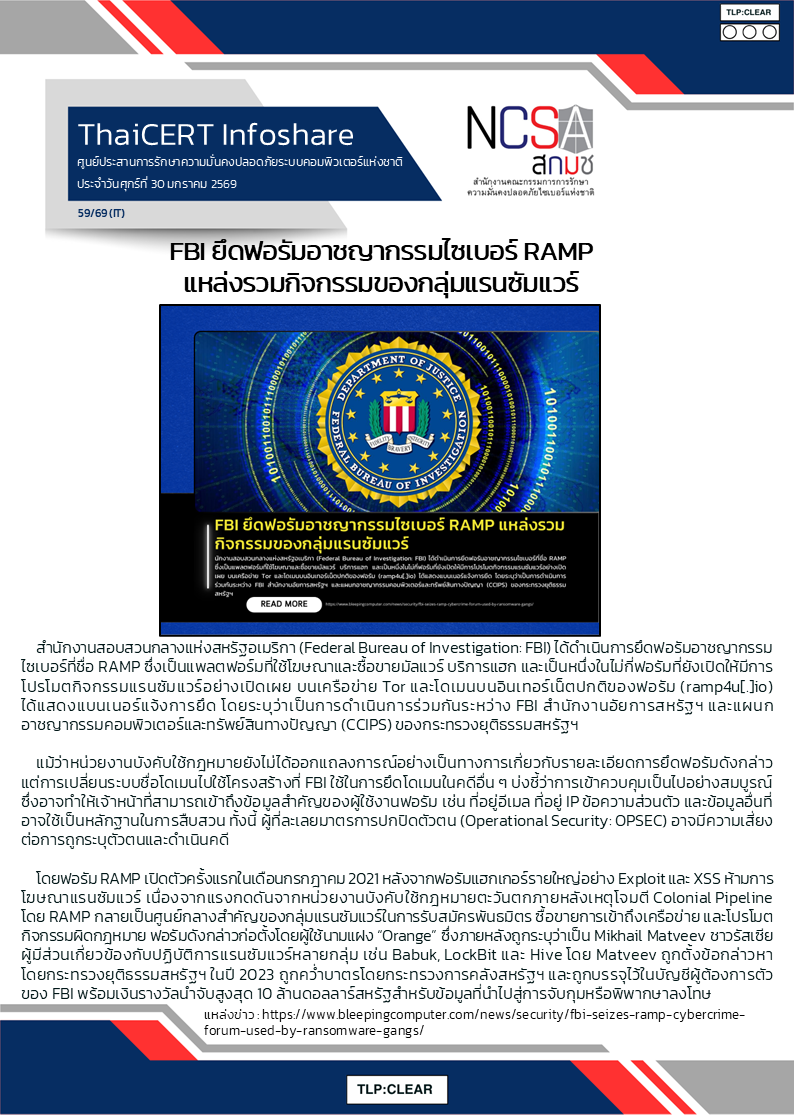 FBI ยึดฟอรัมอาชญากรรมไซเบอร์ RAMP แหล่งรวมกิจก.png