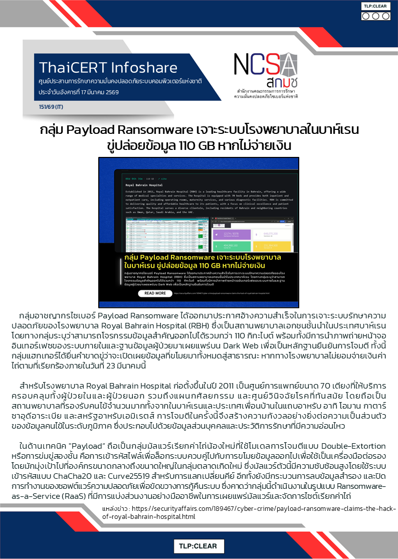 กลุ่ม Payload Ransomware เจาะระบบโรงพยาบาลในบาห์เรน ข.png