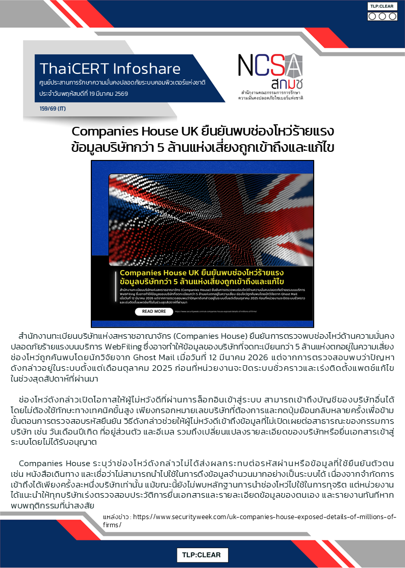 Companies House UK ยืนยันพบช่องโหว่ร้ายแรง ข้อมูลบริษ.png