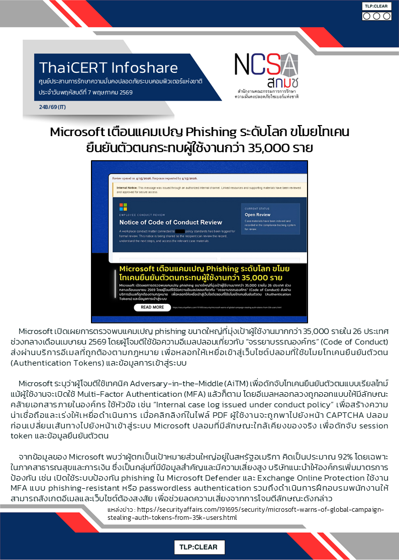 Microsoft เตือนแคมเปญ Phishing ระดับโลก ขโมยโทเคนยืนย.png
