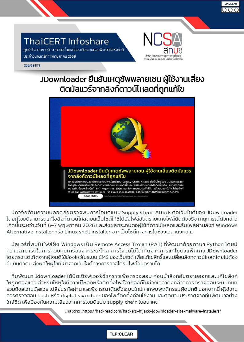 JDownloader ยืนยันเหตุซัพพลายเชน ผู้ใช้งานเสี่ยง.png