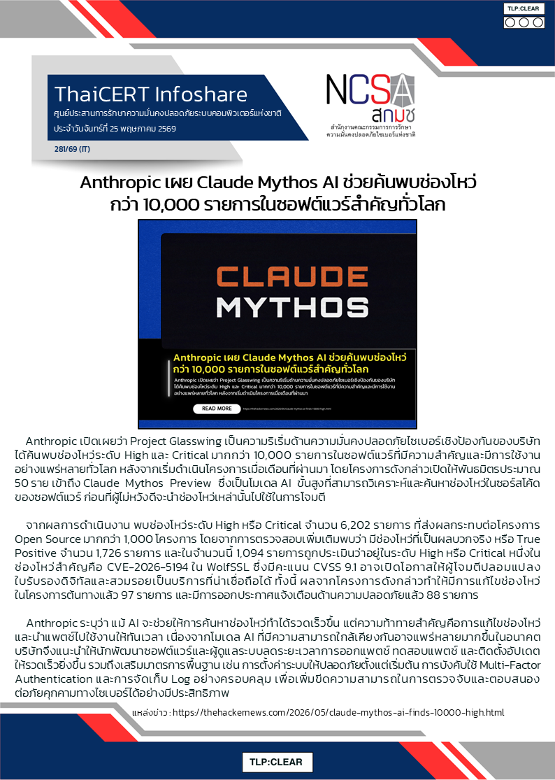 Anthropic เผย Claude Mythos AI ช่วยค้นพบช่องโหว่กว่า 10,000 รายการในซอฟต์แวร์สำคัญทั่วโลก.png