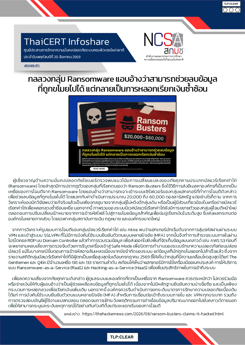 กลลวงกลุ่ม Ransomware แอบอ้างว่าสามารถช่วยลบข้อ.png