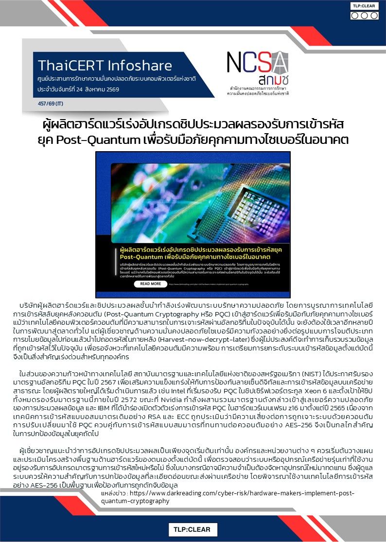 ผู้ผลิตฮาร์ดแวร์เร่งอัปเกรดชิปประมวลผลร.jpg