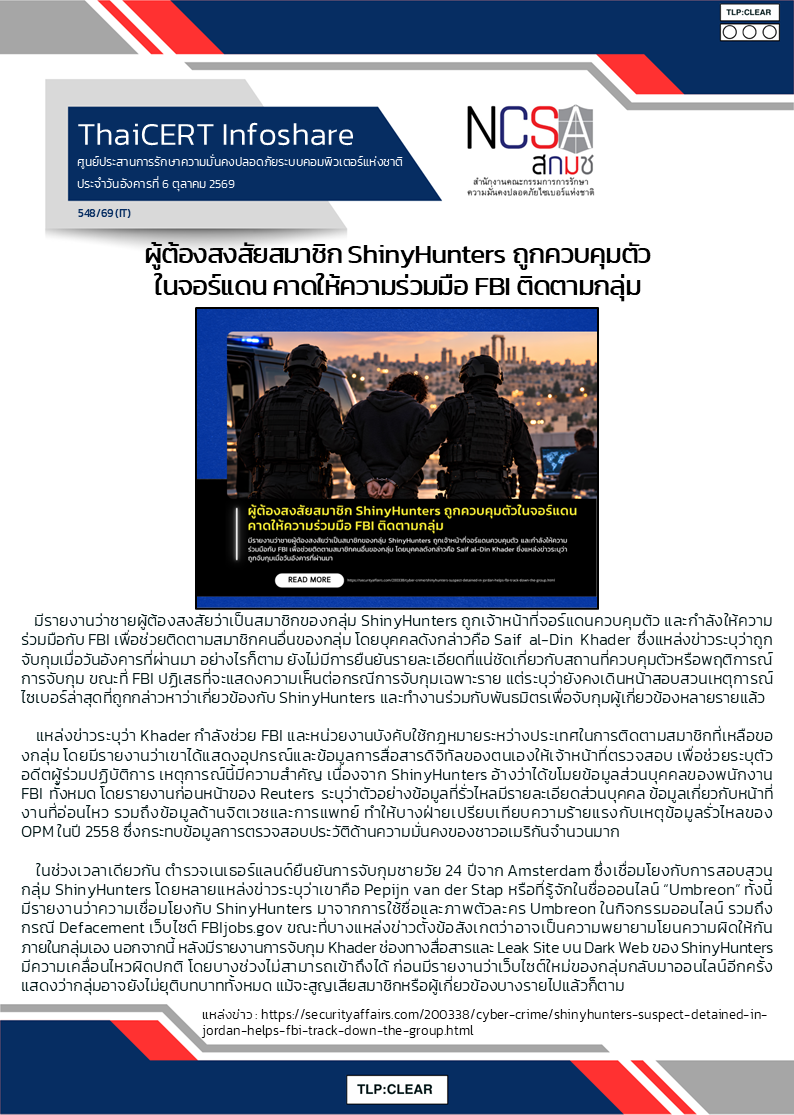ผู้ต้องสงสัยสมาชิก ShinyHunters ถูกควบคุมตัวในจอร.png